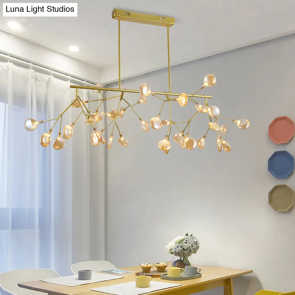 DecorBites™ Contemporary Heracleum Island Pendant Light for Modern Dining Rooms