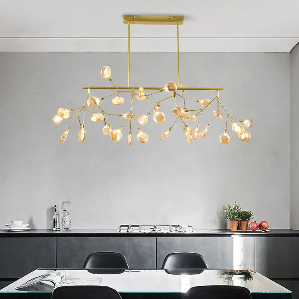 DecorBites™ Contemporary Heracleum Island Pendant Light for Modern Dining Rooms