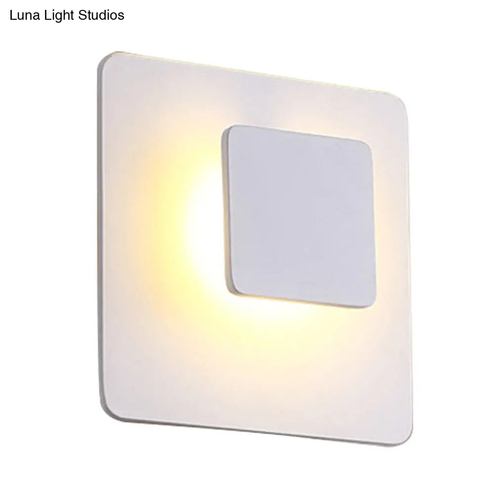 DecorBites™ Contemporary LED Acrylic Wall Sconce Lighting for Living Room - White/Warm Light