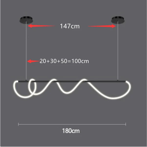 DecorBites™ Contemporary LED Chandelier for Dining Room Lighting