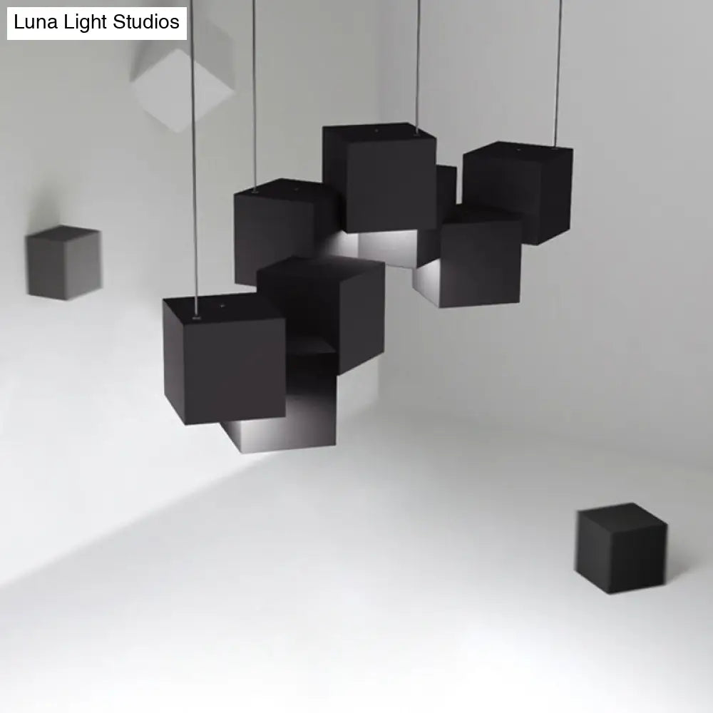 DecorBites™ Contemporary LED Island Light Fixture: Metallic Living Room Pendant Light