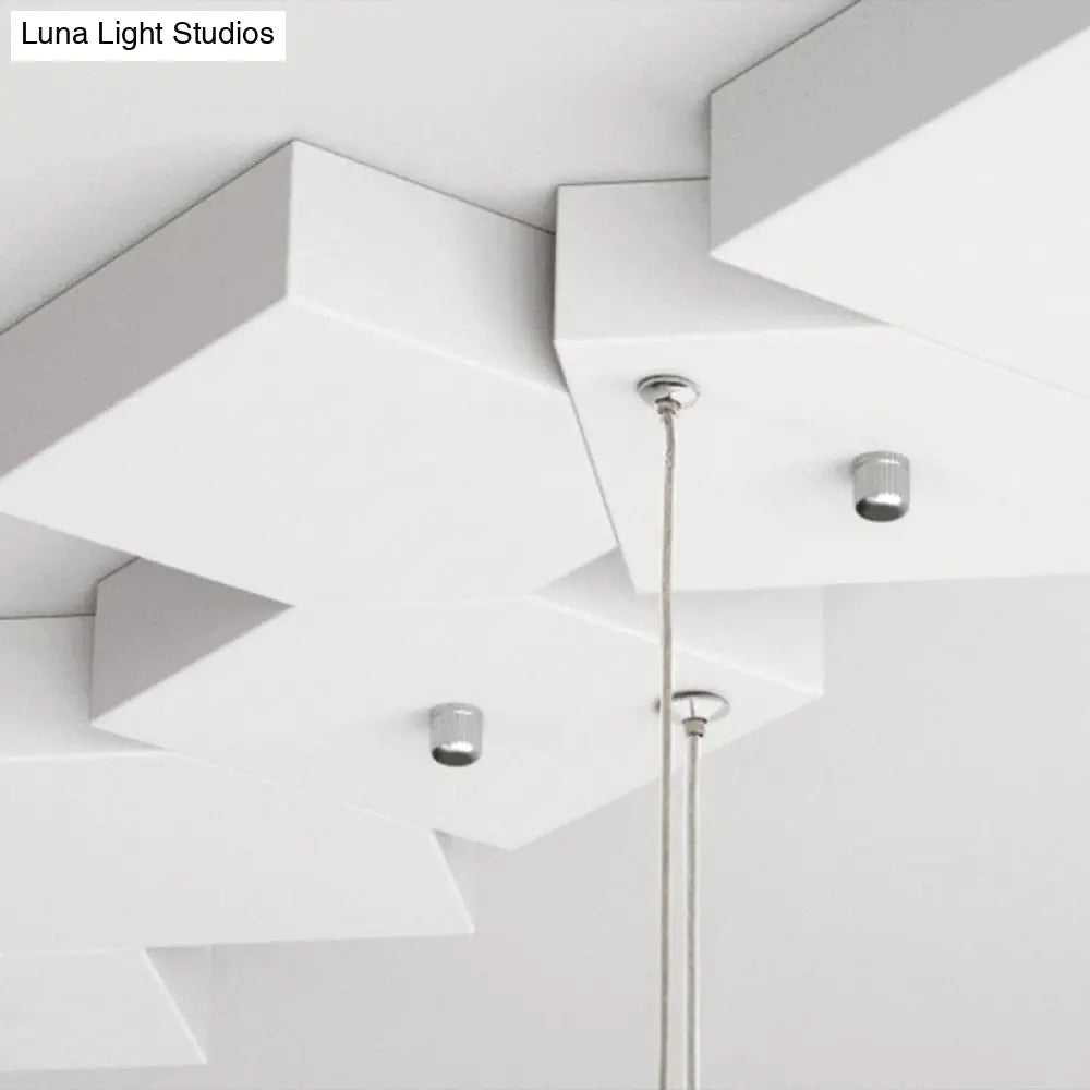 DecorBites™ Contemporary LED Island Light Fixture: Metallic Living Room Pendant Light