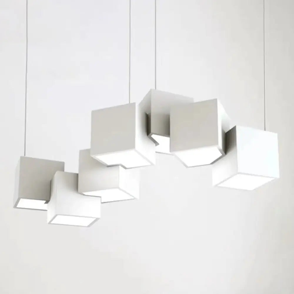 DecorBites™ Contemporary LED Island Light Fixture: Metallic Living Room Pendant Light