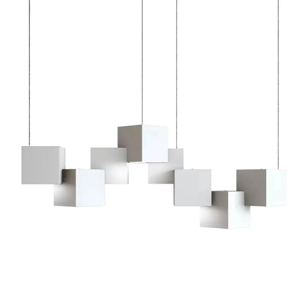 DecorBites™ Contemporary LED Island Light Fixture: Metallic Living Room Pendant Light
