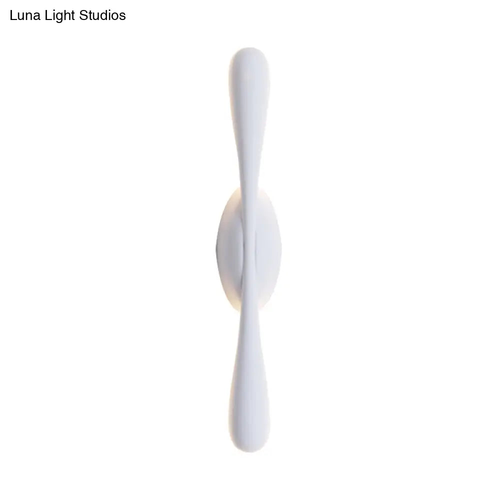DecorBites™ Contemporary LED Vanity Light for Living Room - Linear Wall Sconce Lighting in White Metal