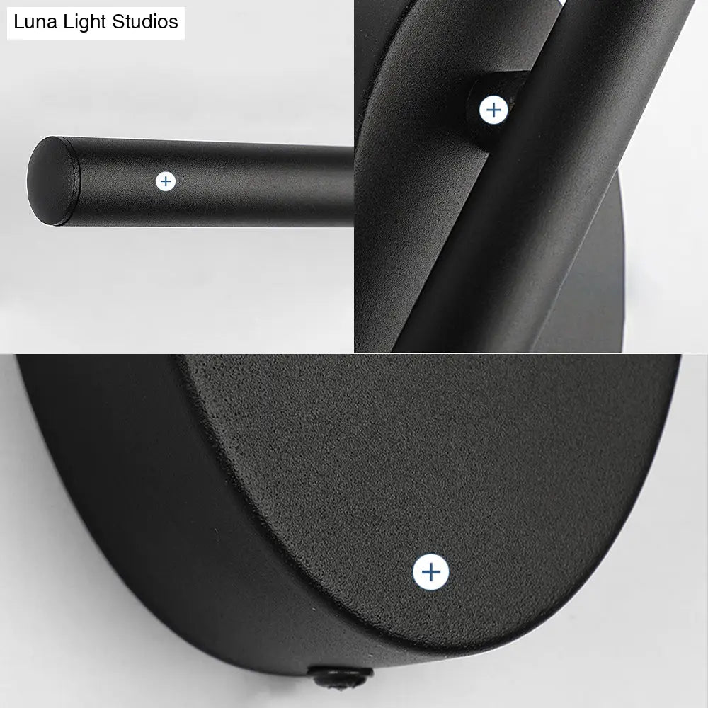 DecorBites™ Contemporary LED Wall Sconce - Slim Metal Design with Natural Light - 21.5"/28"/36" Width - Black Finish for Bedroom Mounting