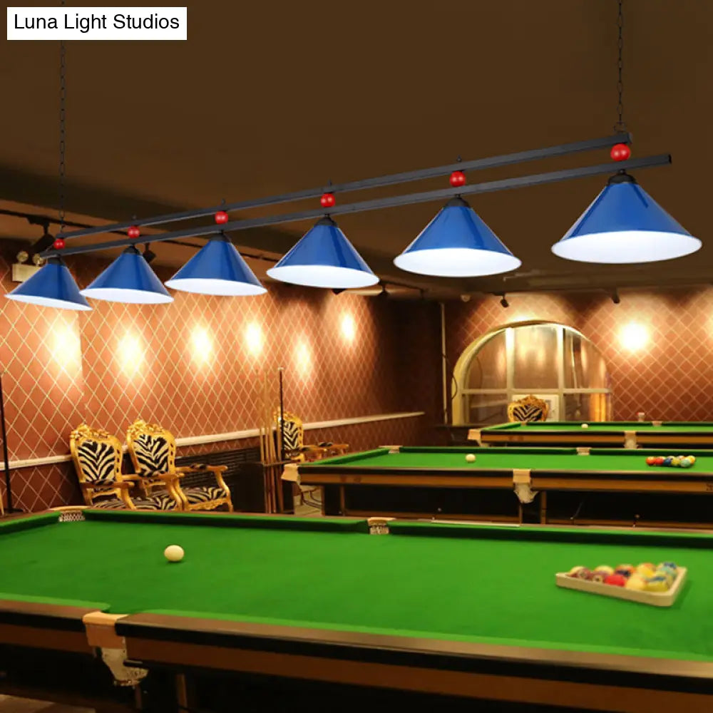 DecorBites™ Country Style Billiard Chandelier - Metal Shade Bar Island Lighting Fixture