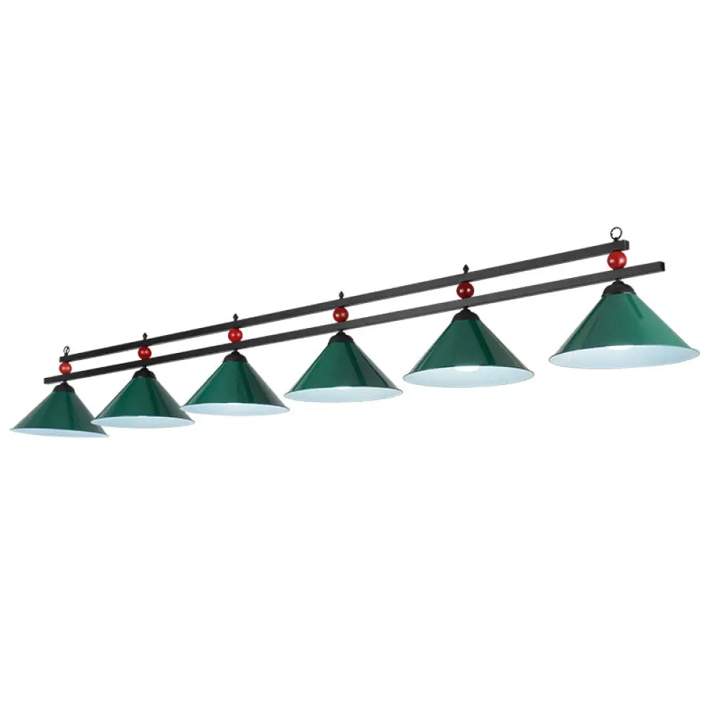 DecorBites™ Country Style Billiard Chandelier - Metal Shade Bar Island Lighting Fixture