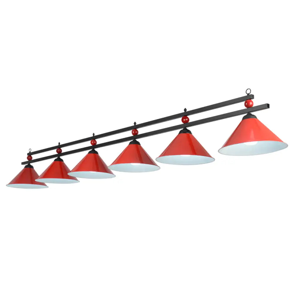 DecorBites™ Country Style Billiard Chandelier - Metal Shade Bar Island Lighting Fixture
