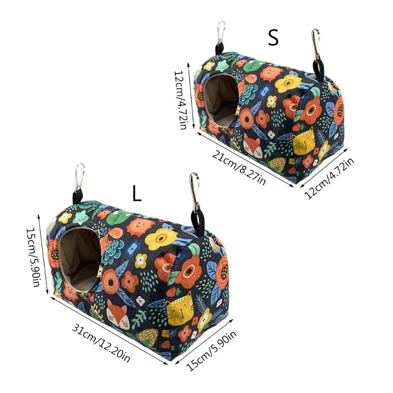 DecorBites™ Cozy Hanging Hammock for Small Pets