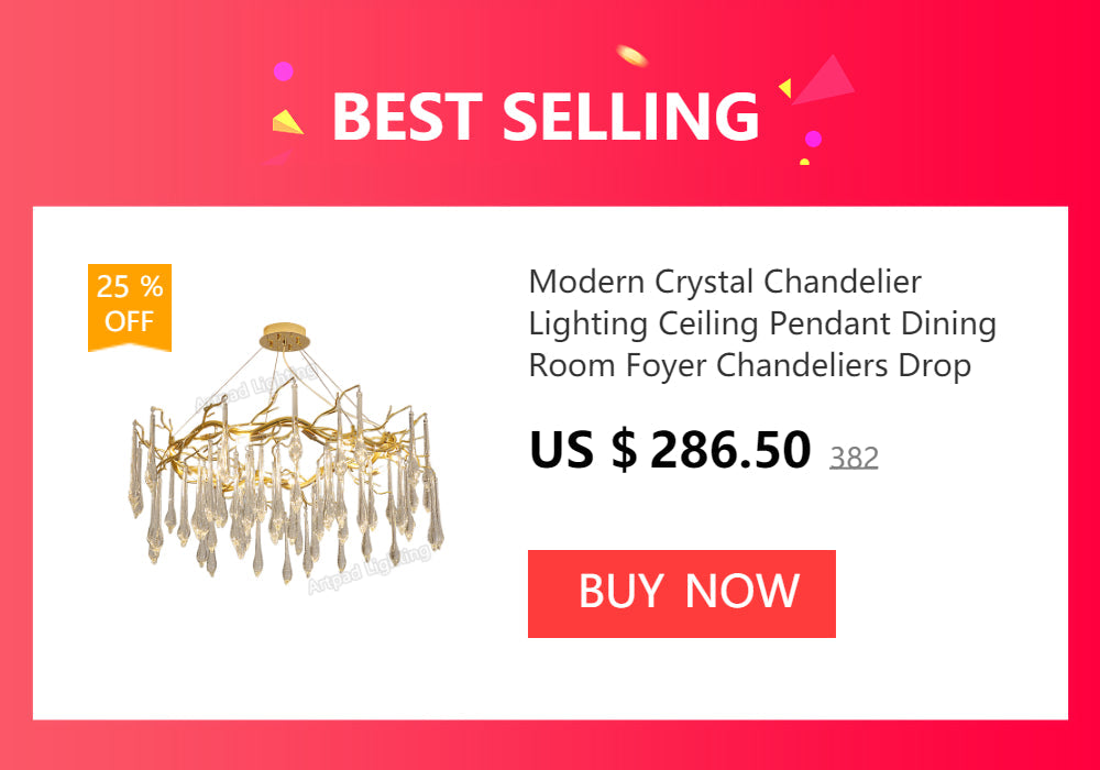 DecorBites™ Crystal Chandelier with Raindrop Crystals