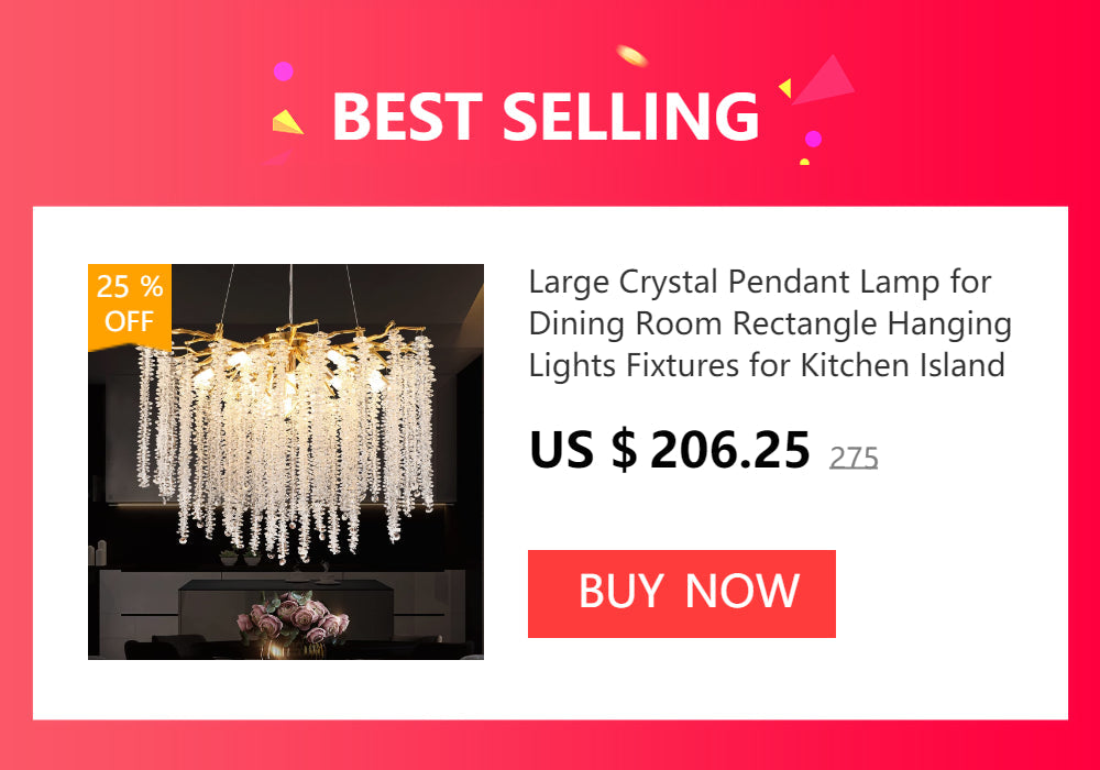 DecorBites™ Crystal Chandelier with Raindrop Crystals