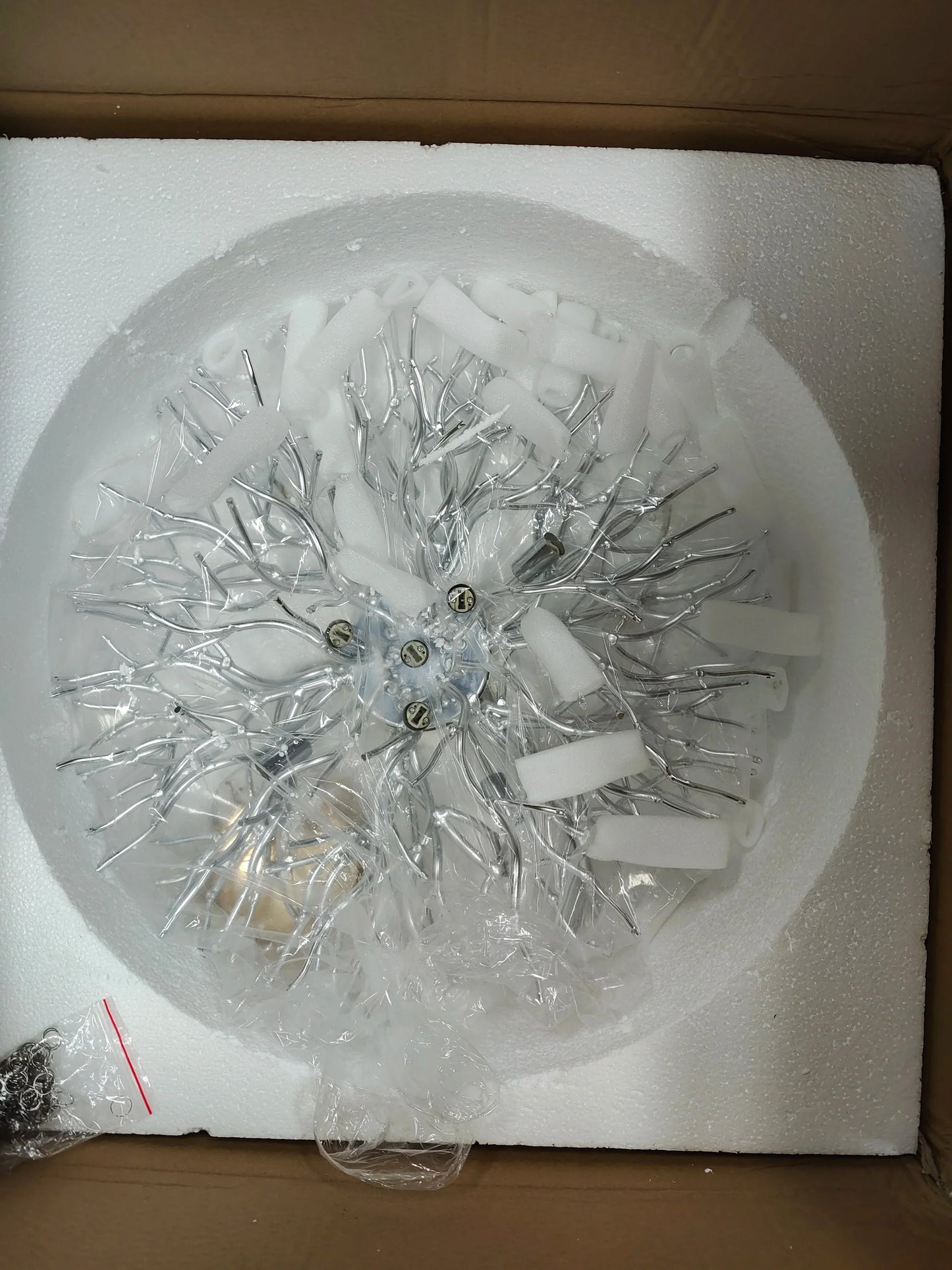 DecorBites™ Crystal Chandelier with Raindrop Crystals