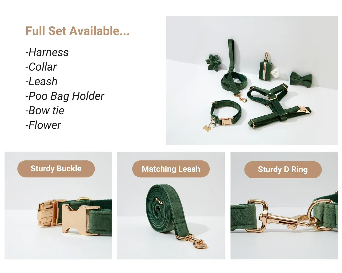 Forest Green Velvet Set