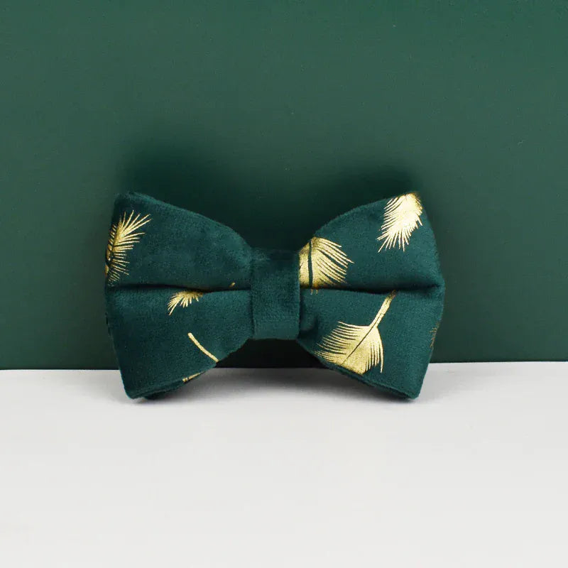 Green Feather Velvet Set