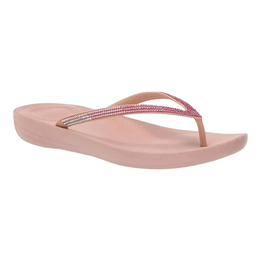 FitFlop Iqushion Women Sandals Beige Ombre Sparkle