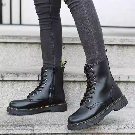 Women’s Martin Short Boots – Classic Lace-Up Ankle Boots