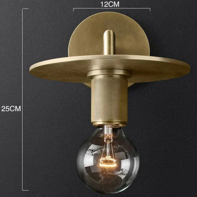 DecorBites™ Darlene | Gold Wall Sconce