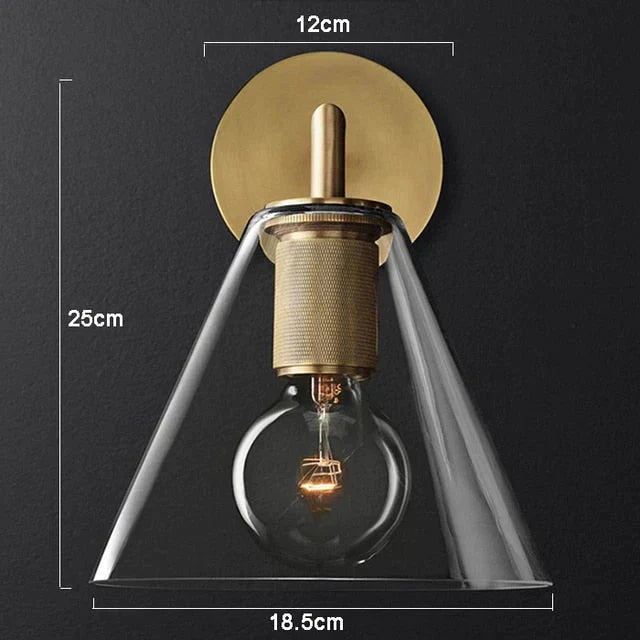 DecorBites™ Darlene | Gold Wall Sconce