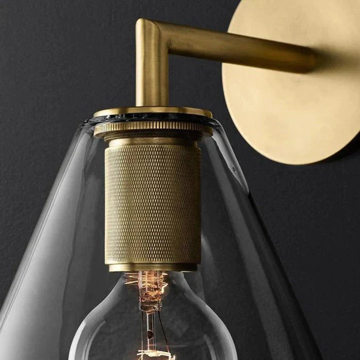 DecorBites™ Darlene | Gold Wall Sconce