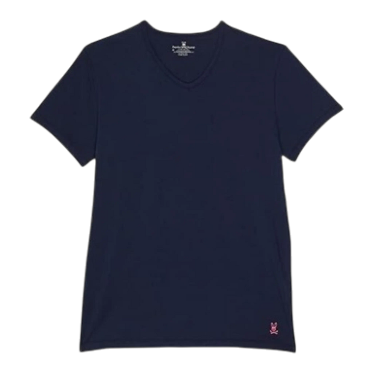 Psycho Bunny Classic V-Neck Men Tee Shirt Heather Corallo