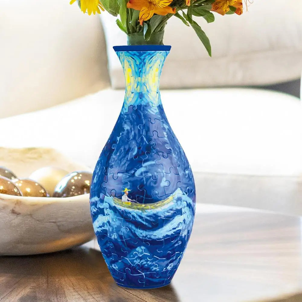 DecorBites™ 3D Puzzle Vase Flower Jigsaw Building Set