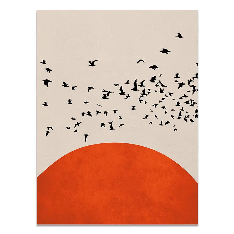 DecorBites™ Abstract Winter Landscape Canvas Print - Nordic Style