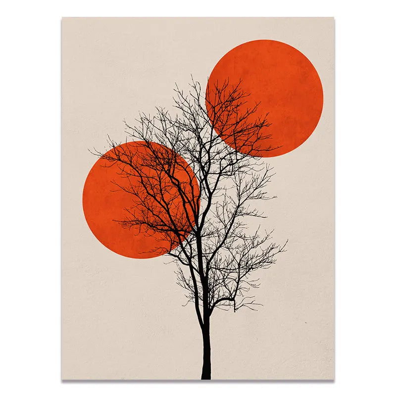 DecorBites™ Abstract Winter Landscape Canvas Print - Nordic Style