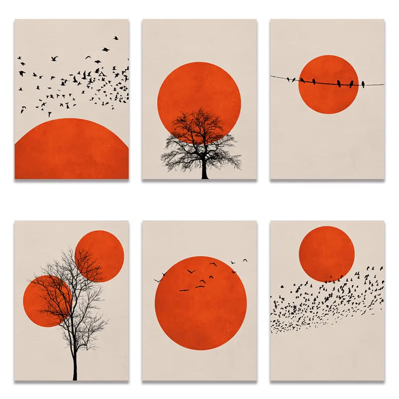 DecorBites™ Abstract Winter Landscape Canvas Print - Nordic Style