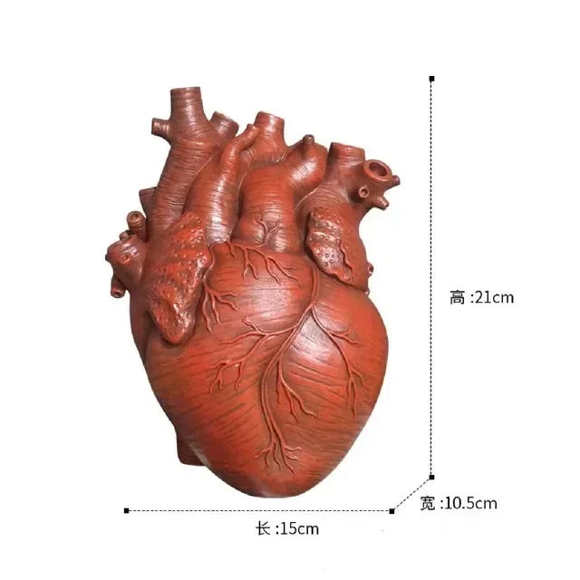 DecorBites™ Anatomy Heart Vase - Unique Valentine's Day Gift