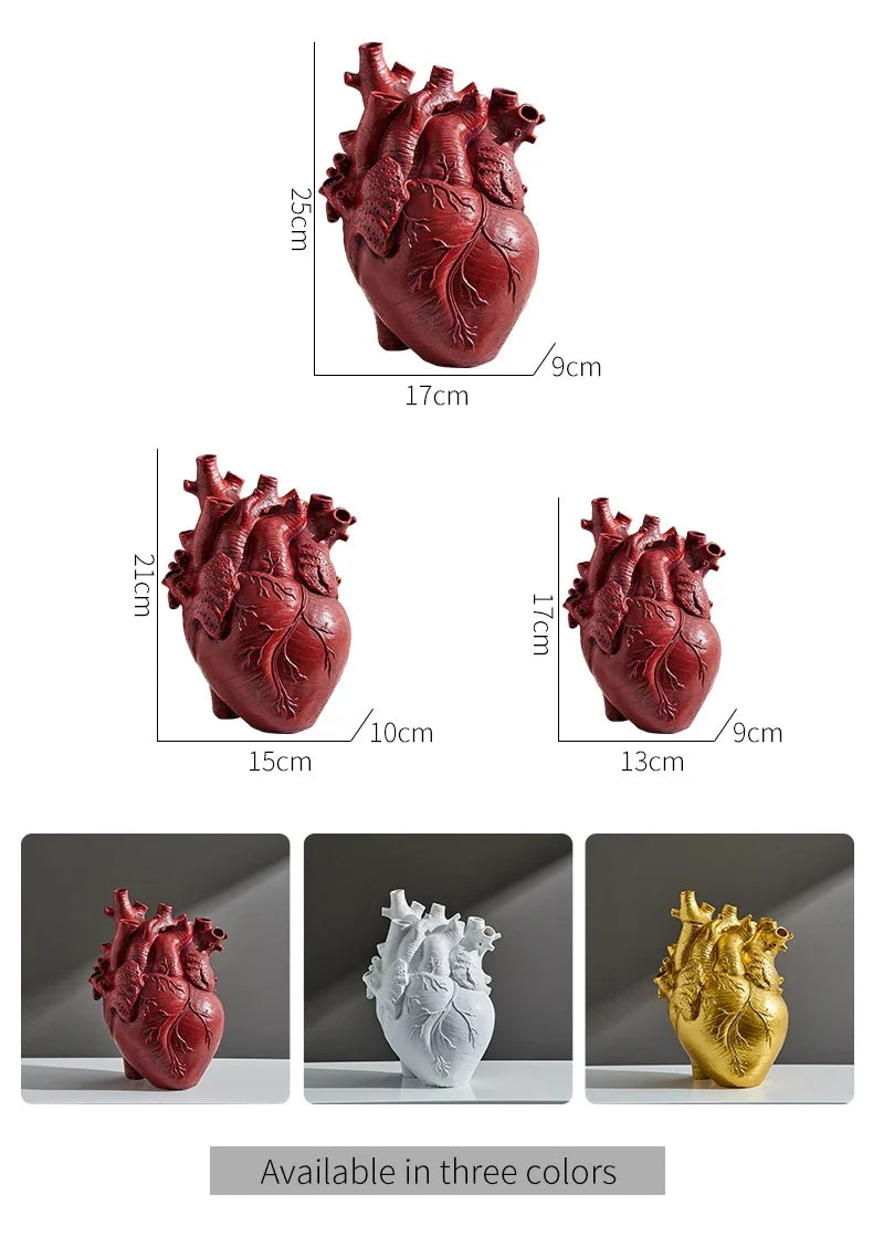 DecorBites™ Anatomy Heart Vase - Unique Valentine's Day Gift