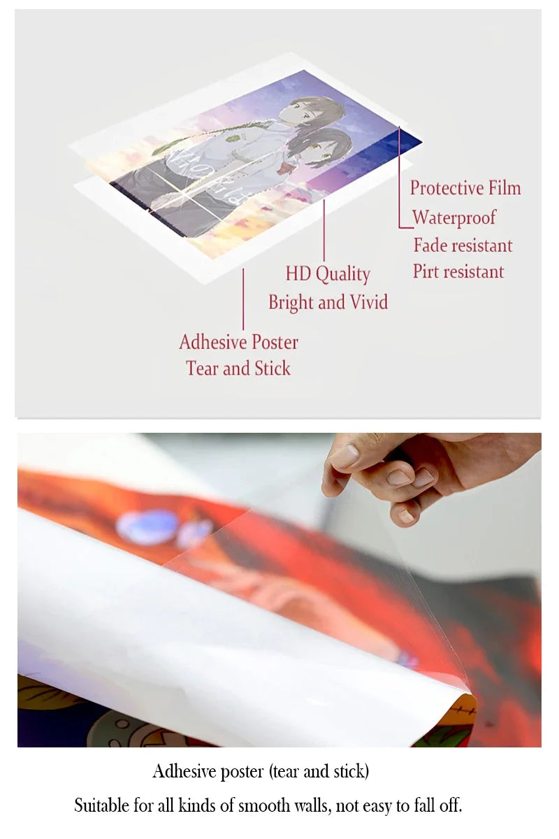 DecorBites™ Animal Print Rainbow Movie Posters for Wall Decor