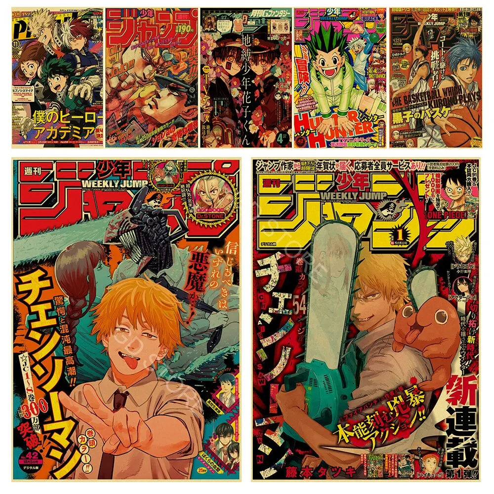 DecorBites™ Anime Poster Print Collection for Home Décor