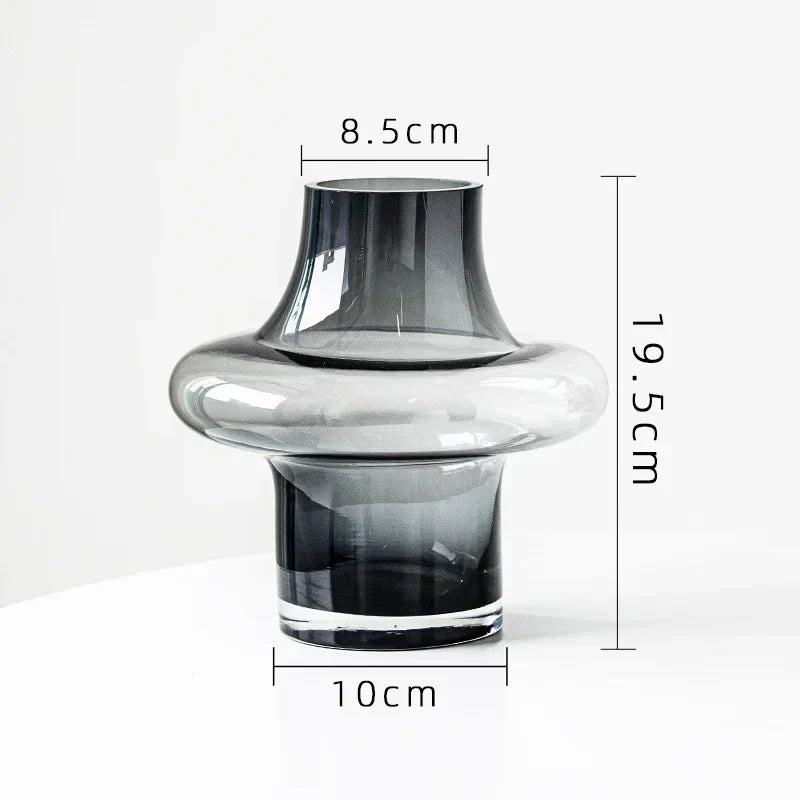 DecorBites™ Artisan Glass Vase for Elegant Home Decor