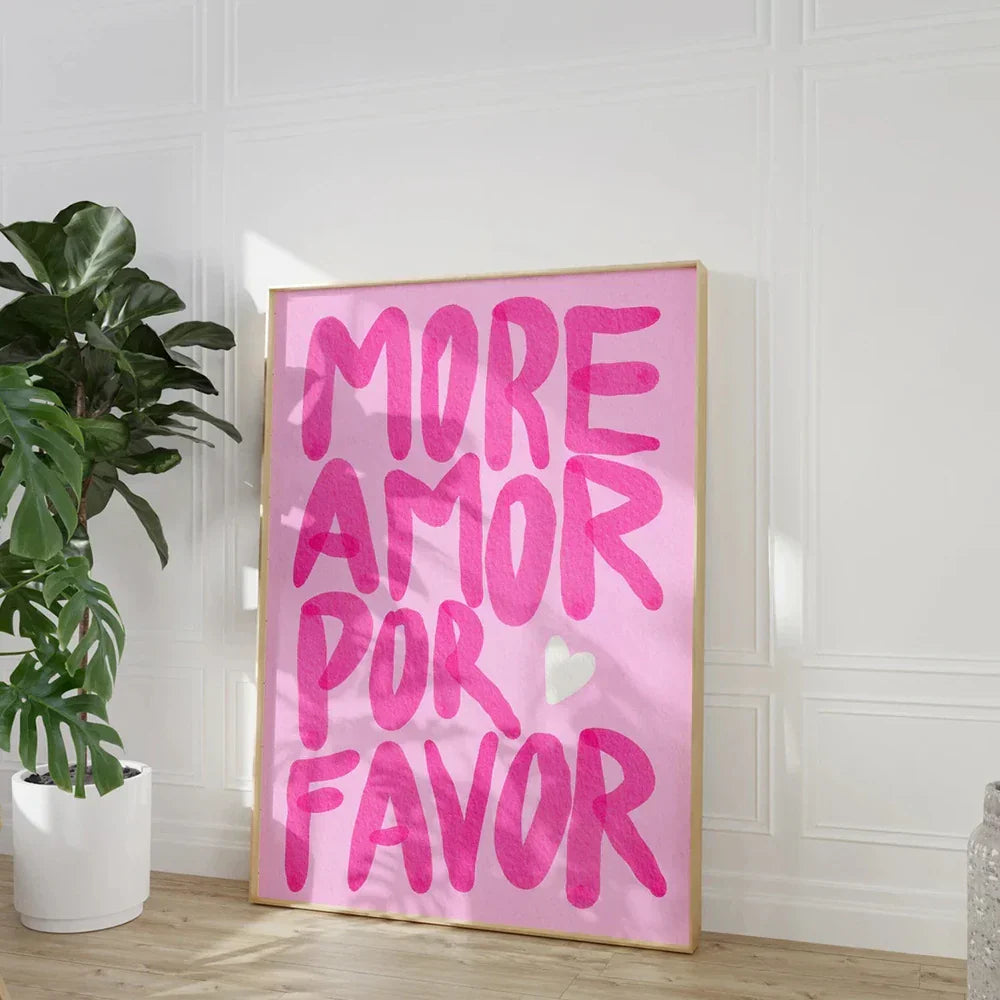 DecorBites™ "Be Kind Love Quote Wall Art Canvas"