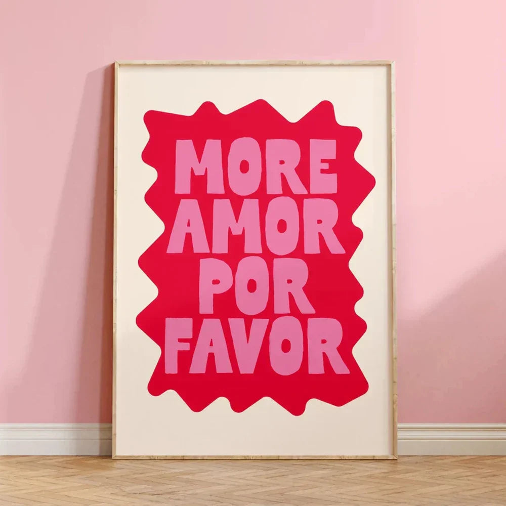 DecorBites™ "Be Kind Love Quote Wall Art Canvas"