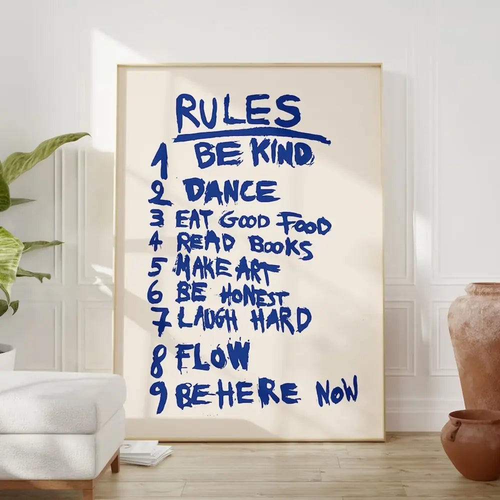 DecorBites™ "Be Kind Love Quote Wall Art Canvas"