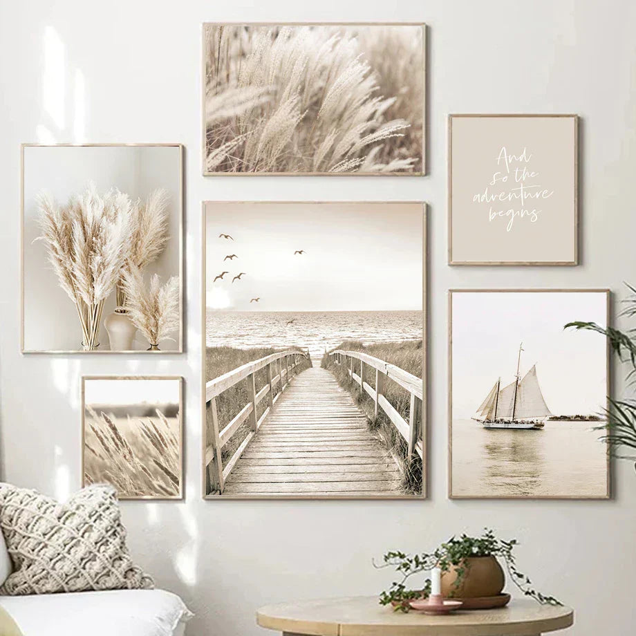 DecorBites™ Beach Landscape Canvas Wall Art - Nordic Home Decor