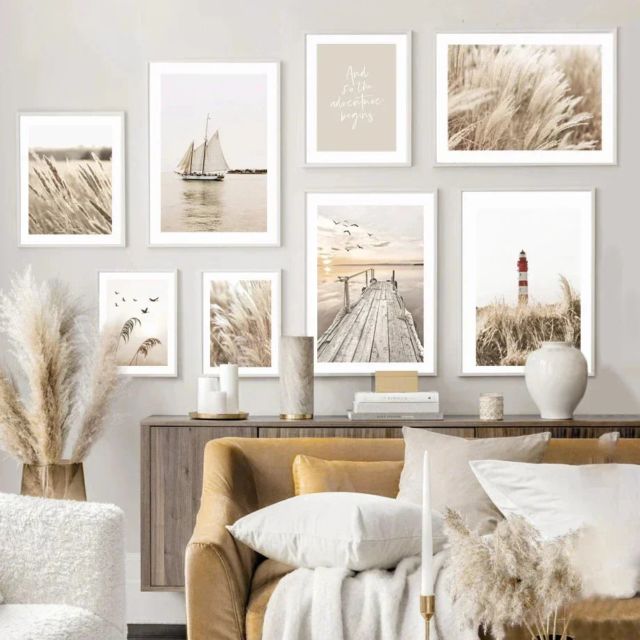 DecorBites™ Beach Landscape Canvas Wall Art - Nordic Home Decor