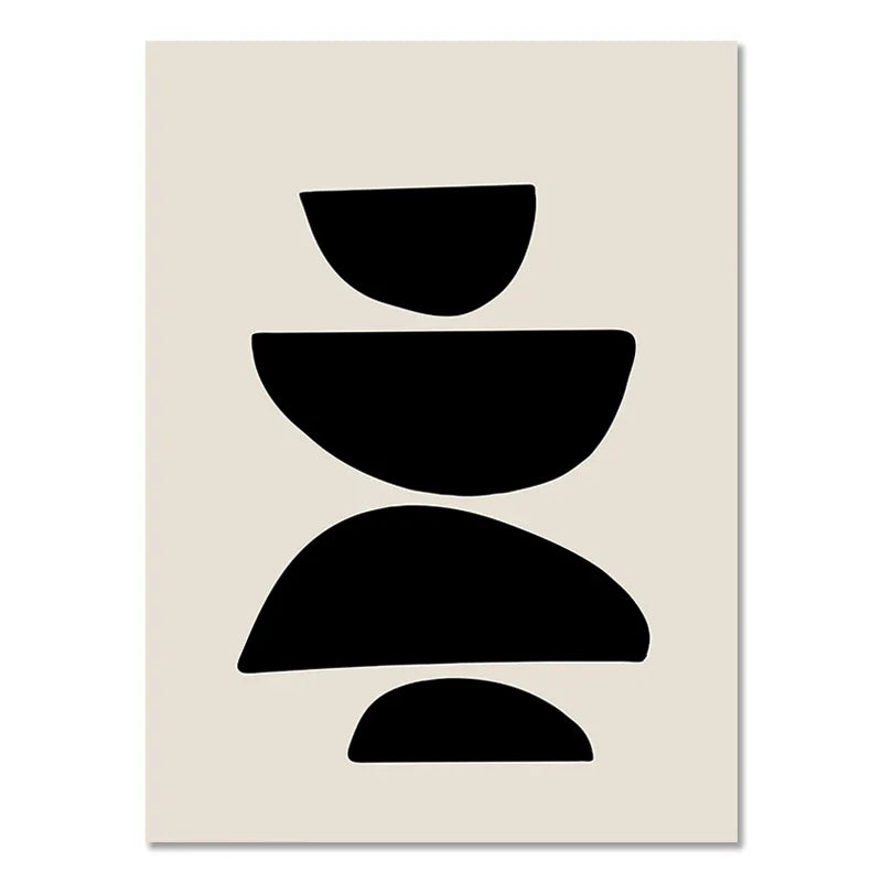 DecorBites™ Boho Geometric Line Canvas Wall Art