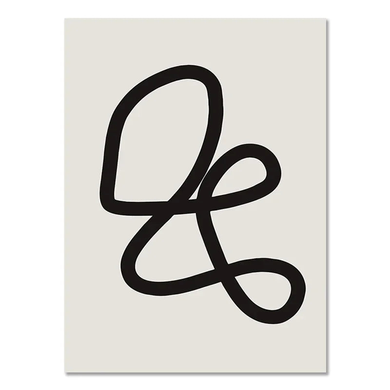DecorBites™ Boho Geometric Line Canvas Wall Art
