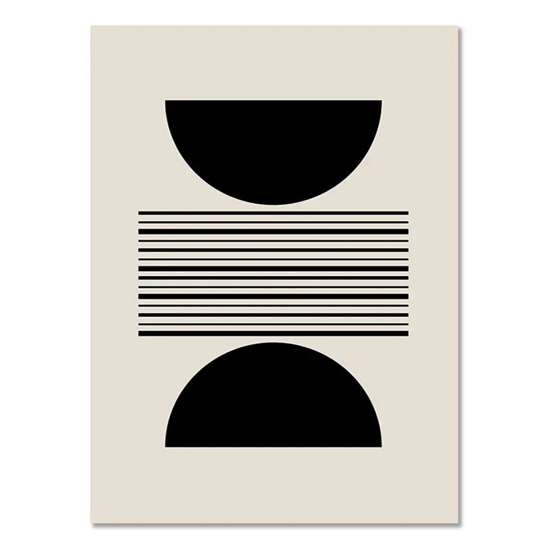 DecorBites™ Boho Geometric Line Canvas Wall Art