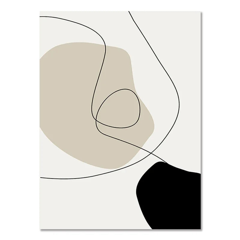 DecorBites™ Boho Geometric Line Canvas Wall Art