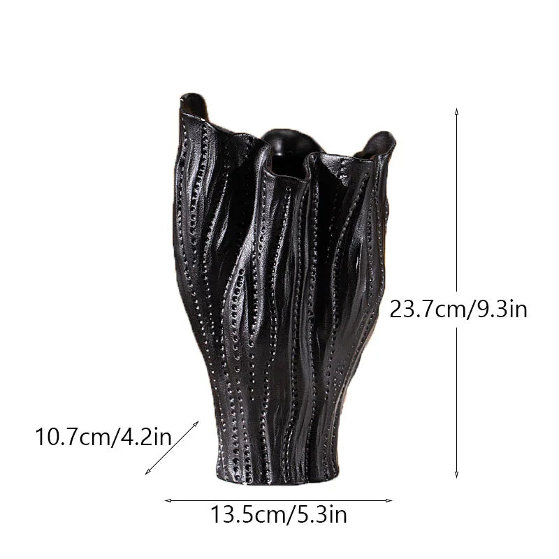 DecorBites™ Ceramic Sea Vase with Nordic Modern Decor