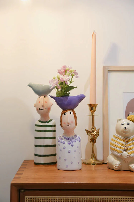 DecorBites™ Ceramic Vase Set for Beautiful Home Decor
