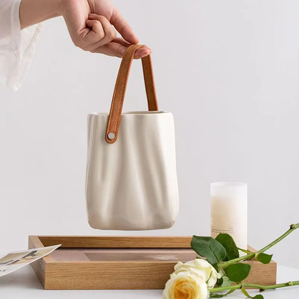DecorBites™ Chic Ceramic Vase for Home Decoration