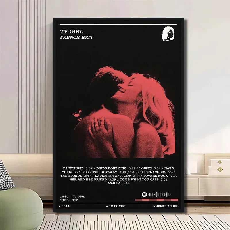 DecorBites™ Classic TV Drama Girl Art Poster Canvas