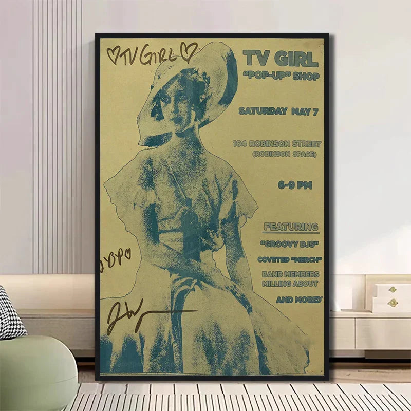 DecorBites™ Classic TV Drama Girl Art Poster Canvas