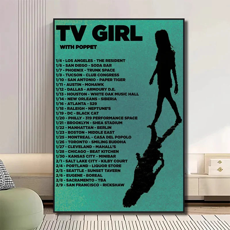 DecorBites™ Classic TV Drama Girl Art Poster Canvas