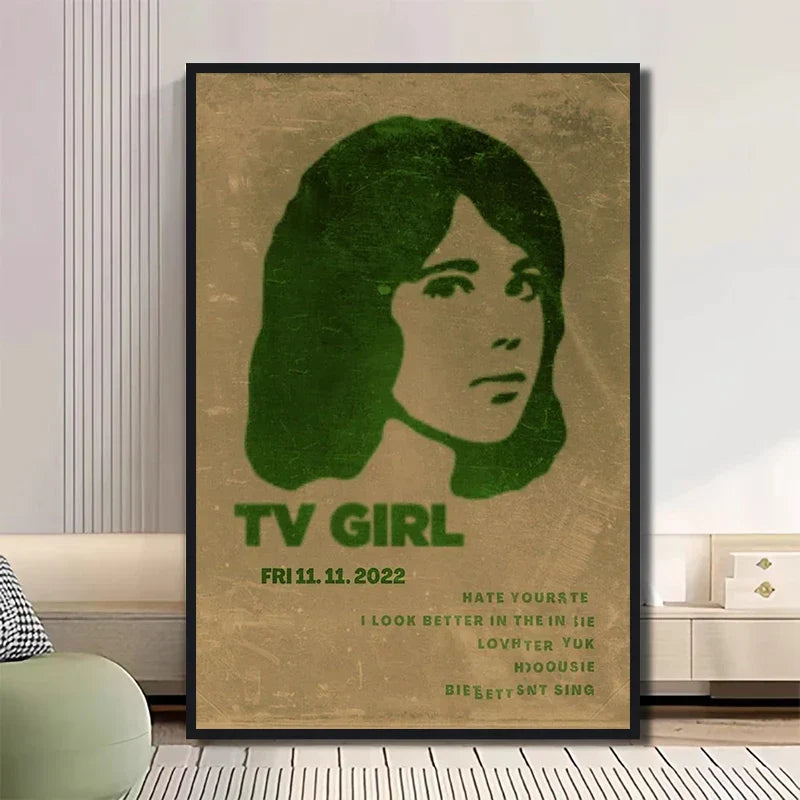 DecorBites™ Classic TV Drama Girl Art Poster Canvas